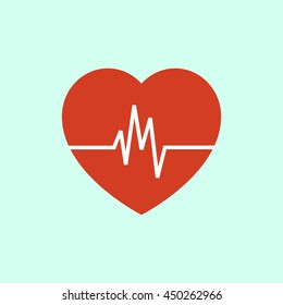 heartbeat flat icon