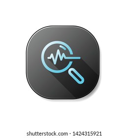 Heartbeat Flat Icon Vector Design Templater 