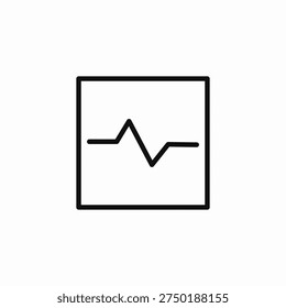 heartbeat graph icon sign vector