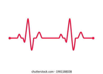 Heartbeat graph vector set Concept of helping patients and exercising for health.