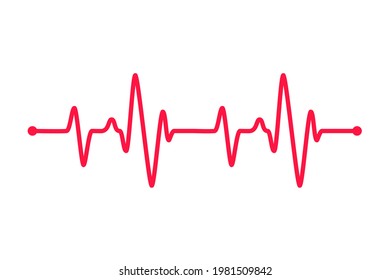 Heartbeat graph vector set Concept of helping patients and exercising for health.