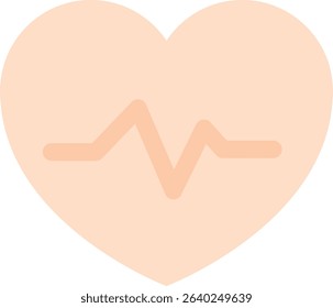 Heartbeat Healthcare Heart Symbol Illustration