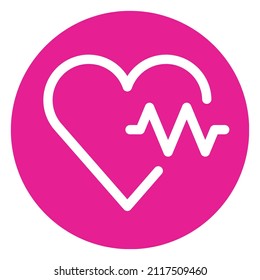 heartbeat Heart pulse cardiogram medical sign vector icon medical apps websites