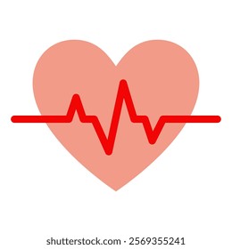 Heartbeat Hospital Doctor Icon Illustration