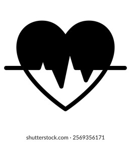 Heartbeat Hospital Doctor Icon Illustration