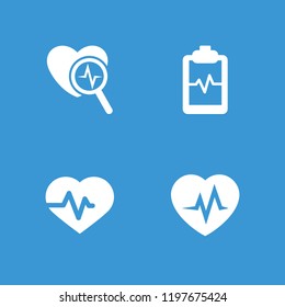 Heartbeat Icon Collection 4 Heartbeat Filled Stock Vector (Royalty Free ...