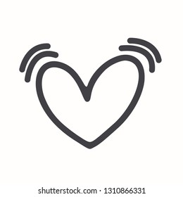 Heartbeat Icon comic funny romance