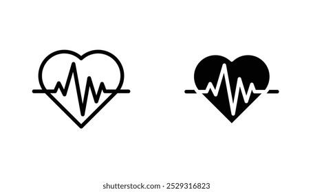 Concepto de icono de ritmo cardíaco. Vector de acciones