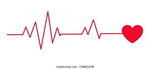 Heartbeat icon design background vector isolated on white background