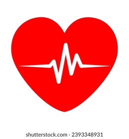 Heartbeat icon design. Vector illustration.