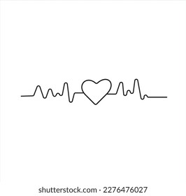 heartbeat icon ,editable vector illustration