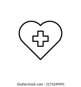 heartbeat icon flat style trendy stylist simple