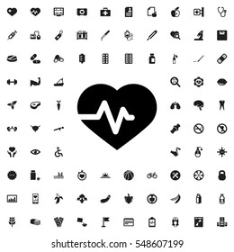 heartbeat icon illustration isolated vector sign symbol