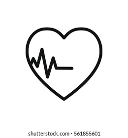 heartbeat icon illustration isolated vector sign symbol