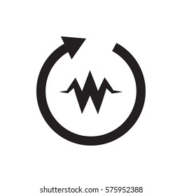 heartbeat icon illustration isolated vector sign symbol