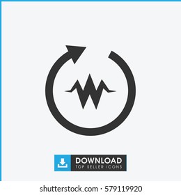 heartbeat icon illustration isolated vector sign symbol