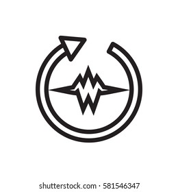 heartbeat icon illustration isolated vector sign symbol