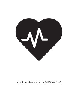 heartbeat icon illustration isolated vector sign symbol