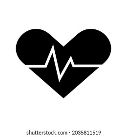 heartbeat icon or logo isolated sign symbol vector illustration - high quality black style vector icons
