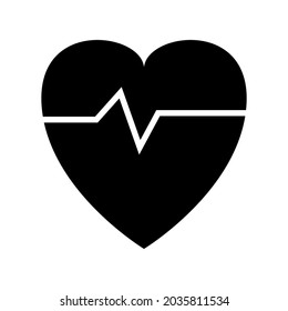 heartbeat icon or logo isolated sign symbol vector illustration - high quality black style vector icons
