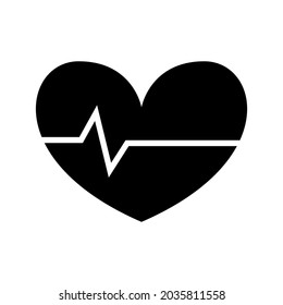 heartbeat icon or logo isolated sign symbol vector illustration - high quality black style vector icons
