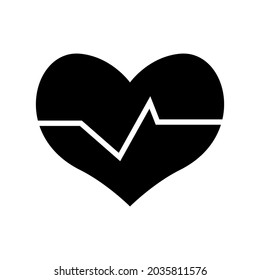 heartbeat icon or logo isolated sign symbol vector illustration - high quality black style vector icons
