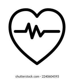 heartbeat icon or logo isolated sign symbol vector illustration - high quality black style vector icons
