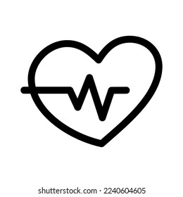 heartbeat icon or logo isolated sign symbol vector illustration - high quality black style vector icons
