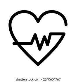 heartbeat icon or logo isolated sign symbol vector illustration - high quality black style vector icons

