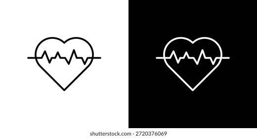 Ícone de pulsação Design de vetor minimalista. Traçado editável. EPS10