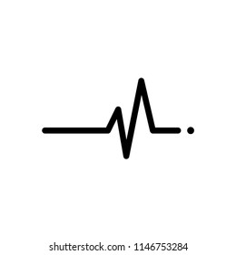 Heartbeat icon on the white background.