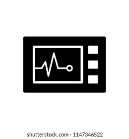Heartbeat icon on the white background.