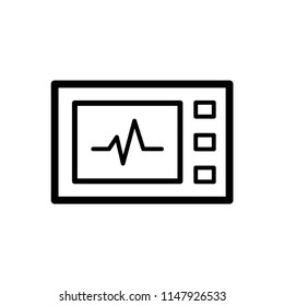 Heartbeat icon on the white background.