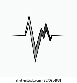 Heartbeat Icon. Pulsation,  Activity Symbol - Vector.