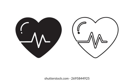 Heartbeat icon with question mark with transparent background