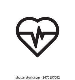heartbeat icon symbol design vector