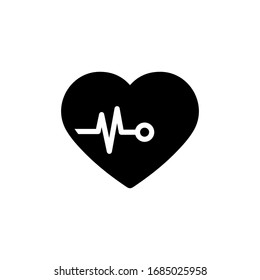 Heartbeat Icon In Trendy  Design Vector Eps 10