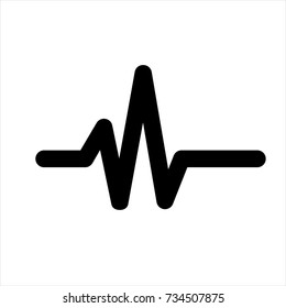 Heartbeat icon in trendy flat style isolated on white background. Heartbeat icon symbol for your web site design,Heartbeat logo, app, UI. Vector illustration, Heartbeat icon eps10.