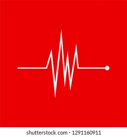 Heartbeat Icon Vector Vector Stock Vector (Royalty Free) 1291160911