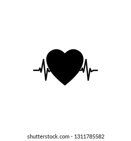 heartbeat icon vector