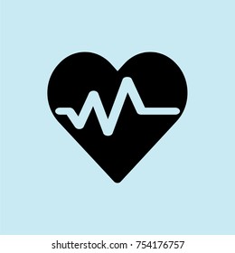 heartbeat icon vector