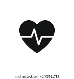 Heartbeat Icon Vector Design Template