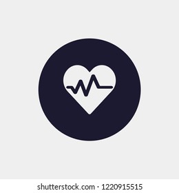 heartbeat icon, Vector illustration