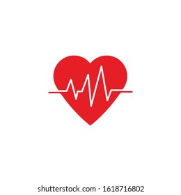 heartbeat icon vector illustration design template