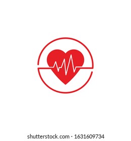 heartbeat icon vector illustration design template