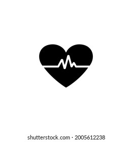 Heartbeat icon. Vector illustration design.