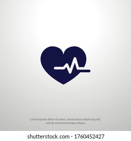 heartbeat Icon. Vector illustration EPS 10.