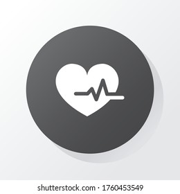 heartbeat Icon. Vector illustration EPS 10.