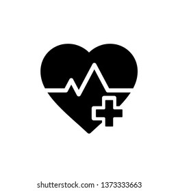 heartbeat Icon Vector Illustration Logo Template
