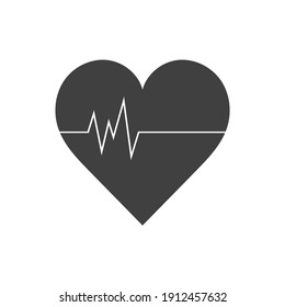 heartbeat Icon Vector Illustration Logo Template. EPS10.